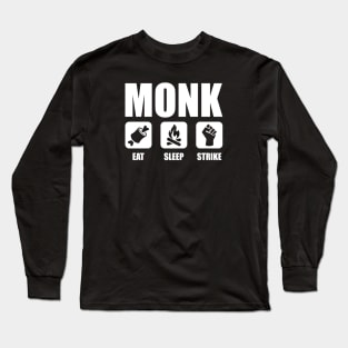 MONK Eat Sleep Strike Long Sleeve T-Shirt